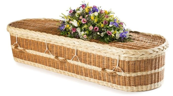 Willow English Round - Buff And Natural Wicker Coffins by Carl Hogg Funerals Golborne